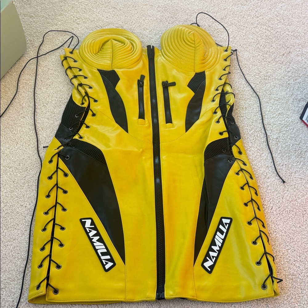 Yellow and Black Namila dress - L - NWT